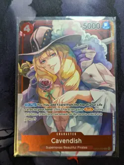 One Piece Card Game - Cavendish - OP01-008 - Box Topper - Romance Dawn - Image 1