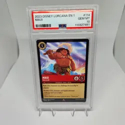 2023 DISNEY LORCANA EN 1-THE FIRST CHAPTER #114 MAUI - HERO TO ALL PSA 10 - Image 1