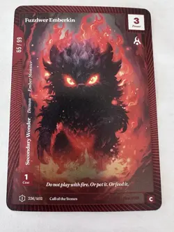 Wonders Of The First - Fuzzlwer Emberkin OCM Serialized 65/99 - CoTS Common #336 - Image 1