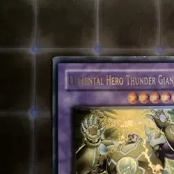 Elemental Hero Thunder Giant 1st Ed Ultimate Rare TLM-EN036 MP-HP Vintage Yugioh - Image 5