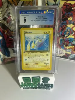 Pokemon TCG Chinchou Neo Revelation Card 42/64￼1st Edition Blue Label CGC 9 - Image 1