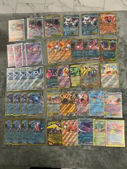 Pokemon TCG 42 Card Lot Stamped Ex Cards and More - Image 1