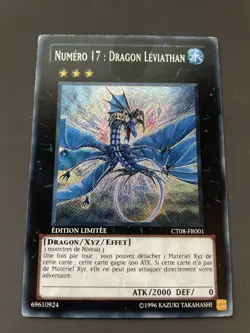 CARTE YU-GI-OH! NUMERO 17 : DRAGON LEVIATHAN CT08-FR001 EXCELLENT ETAT - Image 1
