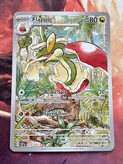 Flapple 210/191 Holo Illustration Rare Surging Sparks Pokemon Card NM 🍎 - Image 1