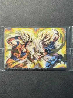 Son Goku VS Majin Vegeta 5-16 SR Dragon Ball Wafer Itajaga Card Sealed ZR29 - Image 1