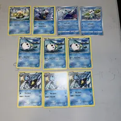 Oshawott Lot Black White Era Pokemon Cards Collection Set LP-MP For Kids - Image 1