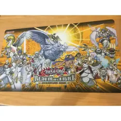 Yugioh Official TCG English Game day lightsworn Realm of Light Rubber playmat - Image 1