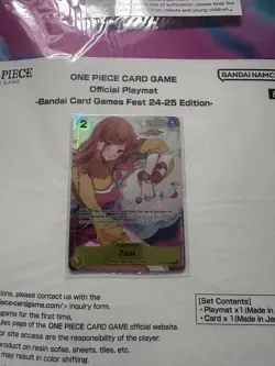 Nami Zeus Playmat One Piece Bandai Card Games Fest 24-25+ Vol 3 Brand new Sealed - Image 3