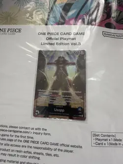 Nami Zeus Playmat One Piece Bandai Card Games Fest 24-25+ Vol 3 Brand new Sealed - Image 4