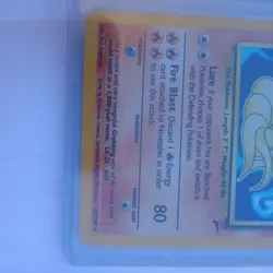 Ninetales 13/130 Holo Rare Base Set 2 Pokemon Card small dent - Image 4
