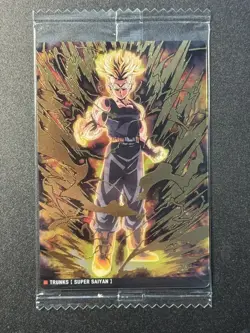 Super Saiyan Trunks 8-16 SR Dragon Ball Wafer Itajaga Card Sealed Japanese ZR29 - Image 1