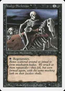 MTG Drudge Skeletons ** Revised Edition ** English (NM) - Image 1