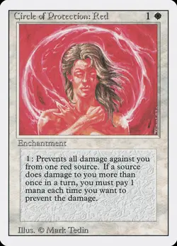 MTG Circle of Protection: Red ** Revised Edition ** English (NM) - Image 1