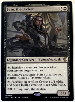 MTG Fain, the Broker Commander: Outlaws of Thunder Junction 133 NM - Image 1