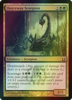MTG Sluiceway Scorpion Foil ** Return to Ravnica ** English (NM) - Image 1