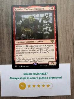 Krenko, Tin Street Kingpin: 1x MTG Kamigawa Neon Dynasty Commander #107 – NM - Image 1