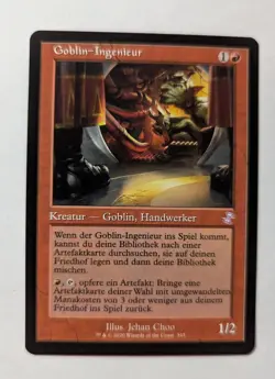 1x Goblin Engineer Retro GERMAN NM - EDH Commander MTG TSR Magic x1 - Image 1