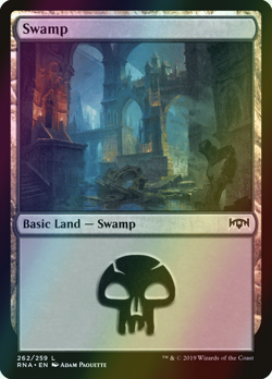 MTG Swamp (262) Foil ** Ravnica Allegiance ** English (NM) - Image 1