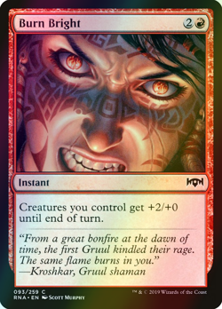 MTG Burn Bright Foil ** Ravnica Allegiance ** English (NM) - Image 1