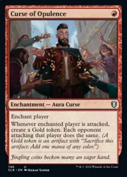 x1 Curse of Opulence - Deck Exclusive U MTG Commander Legends: Battle for Baldur - Image 1