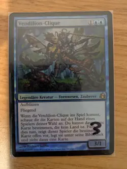 MtG *FOIL* German Vendilion Clique from Morningtide, Moderately Played - Image 3