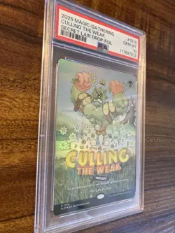 MTG✨CULLING THE WEAK Full Art🌈 FOIL✨SLD Twisted Toons PSA 10 RARE Instant POP 2 - Image 3