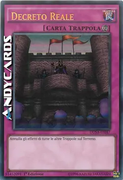 DECRETO REALE • (Royal Decree) • Ultra R • DUSA IT047 • 1Ed • Yugioh! ANDYCARDS - Image 1