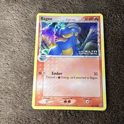 Pokemon TCG Bagon 57/113 EX Delta Species Stamped Reverse Holo Common - Image 1