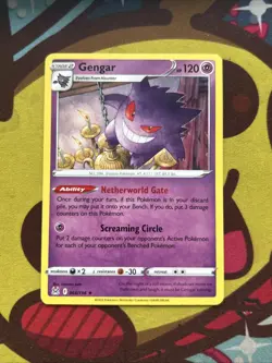Pokemon Gengar 066/196 - Non Holo Rare - SWSH Lost Origin - Exclusive - Image 1