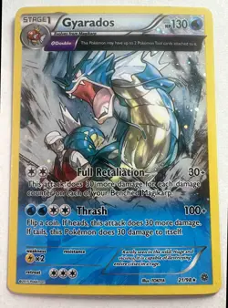 2015 Pokemon XY Ancient Origins Gyarados #21/98 Holo - Image 1