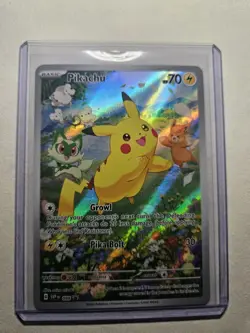 Pokemon Pikachu 088 SVP Scarlet & Violet Promo Full Art Holo 70HP Pika Bolt - Image 1