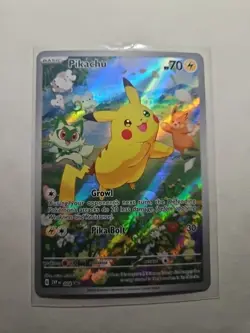 Pokemon Pikachu 088 SVP Scarlet & Violet Promo Full Art Holo 70HP Pika Bolt - Image 3
