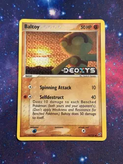 Pokemon Baltoy #53/107 Reverse Holo Common - 2005 EX Deoxys - Near Mint (NM) - Image 2
