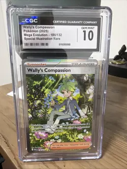 Pokemon Mega Evolution 186/132 Wally's Compassion SIR CGC 10 GEM MINT - Image 1