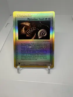 Mysterious Fossil HP 10 Expedition Trainer Pokemon TCG 91/100 Reverse Holo - Image 1