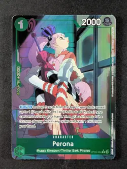 2024 One Piece PERONA #OP09-034 Emperors in the New World Alternative Art Rare - Image 1
