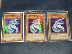 Yugioh! 3x Cyber Dragon CRV-DE015 Super Rare German Playset Near Mint - Exc - Image 1