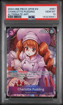 Charlotte Pudding #067 2024 One Piece OP08 Two Legends Alternate Art • PSA 10 - Image 1