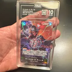 One Piece TAG Graded 10 Marshall D. Teach OP09-093 SR Foil Alt Art - Image 1