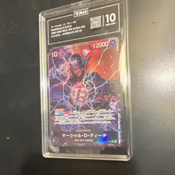 One Piece TAG Graded 10 Marshall D. Teach OP09-093 SR Foil Alt Art - Image 2