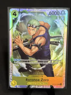 One Piece TCG Roronoa Zoro - Adventure on Kami's Island (OP15-EB04) SR Foil - Image 1