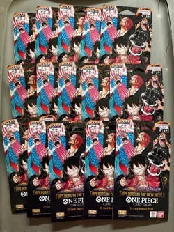 One Piece 15 packs Op-09 & 24 packs of OP-13 ”SLEEVED PACKS” Factory sealed - Image 1