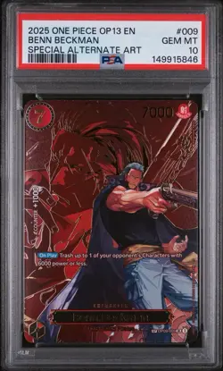 One Piece Benn.Beckman Op-13 Carry on His Will Super Rare Foil SP - Image 1