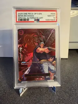 One Piece Benn.Beckman Op-13 Carry on His Will Super Rare Foil SP - Image 4