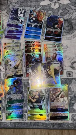 One Piece OP-15 SR lot x40: Rebecca/Gin/Brook/Sabo/Krieg/Enel/Wyper/Zoro/Koby ++ - Image 1