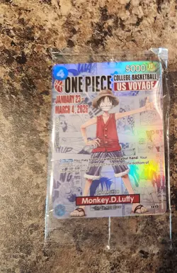 Monkey.D.Luffy (055) (College Basketball US Voyage) P-055 One Piece Promotion... - Image 1