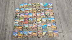 VERY RARE Lot 53 DINOO KING Dinosaur Game Cards Korean Arcade TCG Trading Cards - Image 1