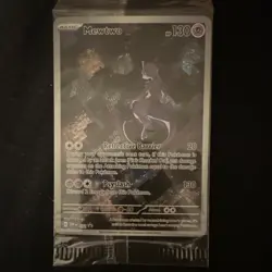 Pokemon Mewtwo Promo SVP Black Star 052 Holo 130HP Basic Psychic Card - Image 1