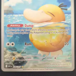 Pokemon Psyduck 226/217 Holo Rare Basic 2026 Water HP70 Ram 20 Card - Image 3