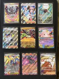 9 Card Pokemon Lot with a SIR, Please read description for details and condition - Image 1